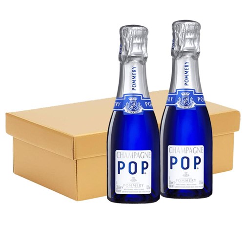 Pommery POP Champagne 20cl Twin Hamper Gift Box